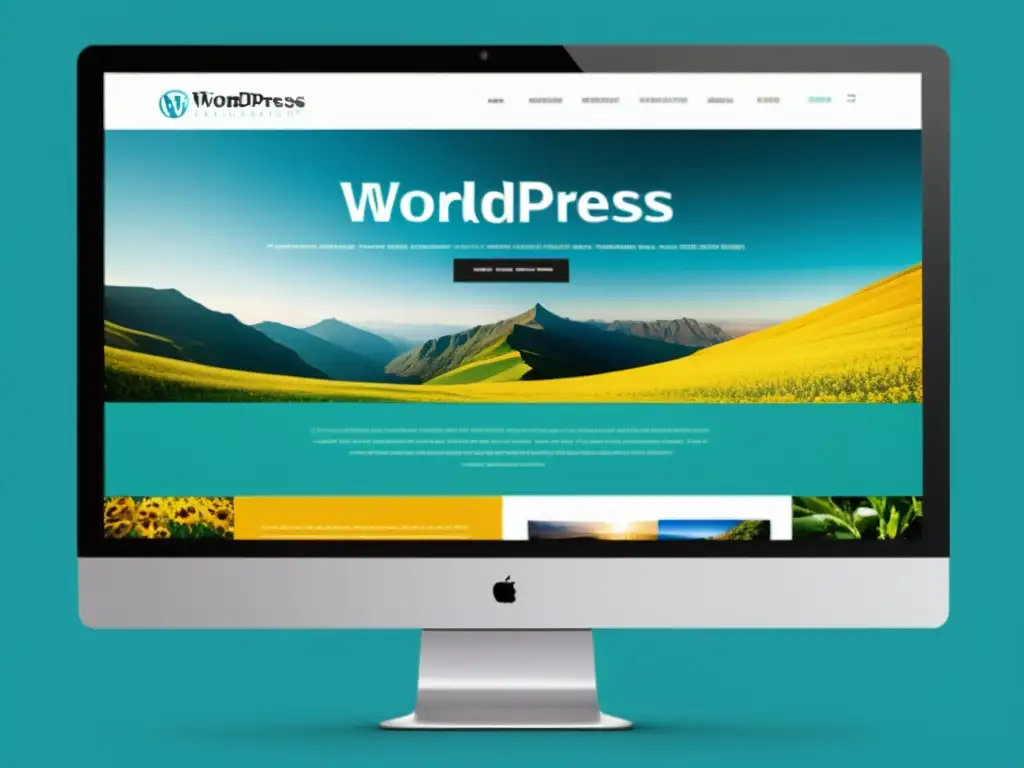 Interfaz web WordPress moderna con galería multimedia y gestión de contenidos multimedia WordPress según mejores prácticas