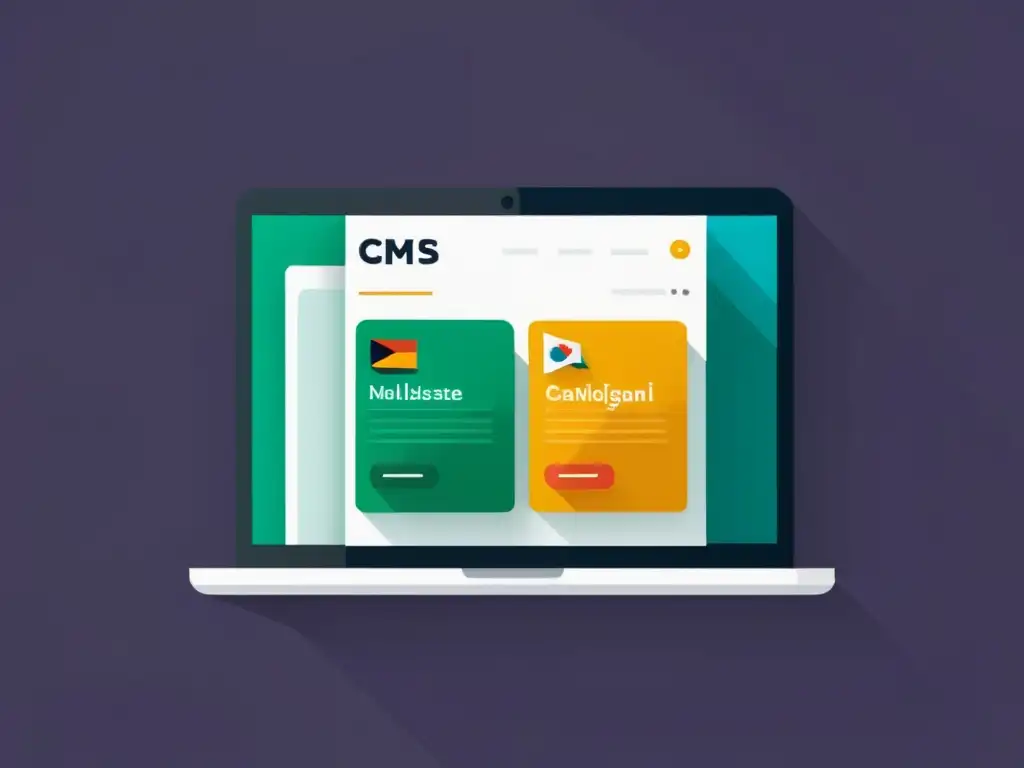 Interfaz de web moderna y minimalista para Gestión de contenido multilingüe en CMS de código abierto