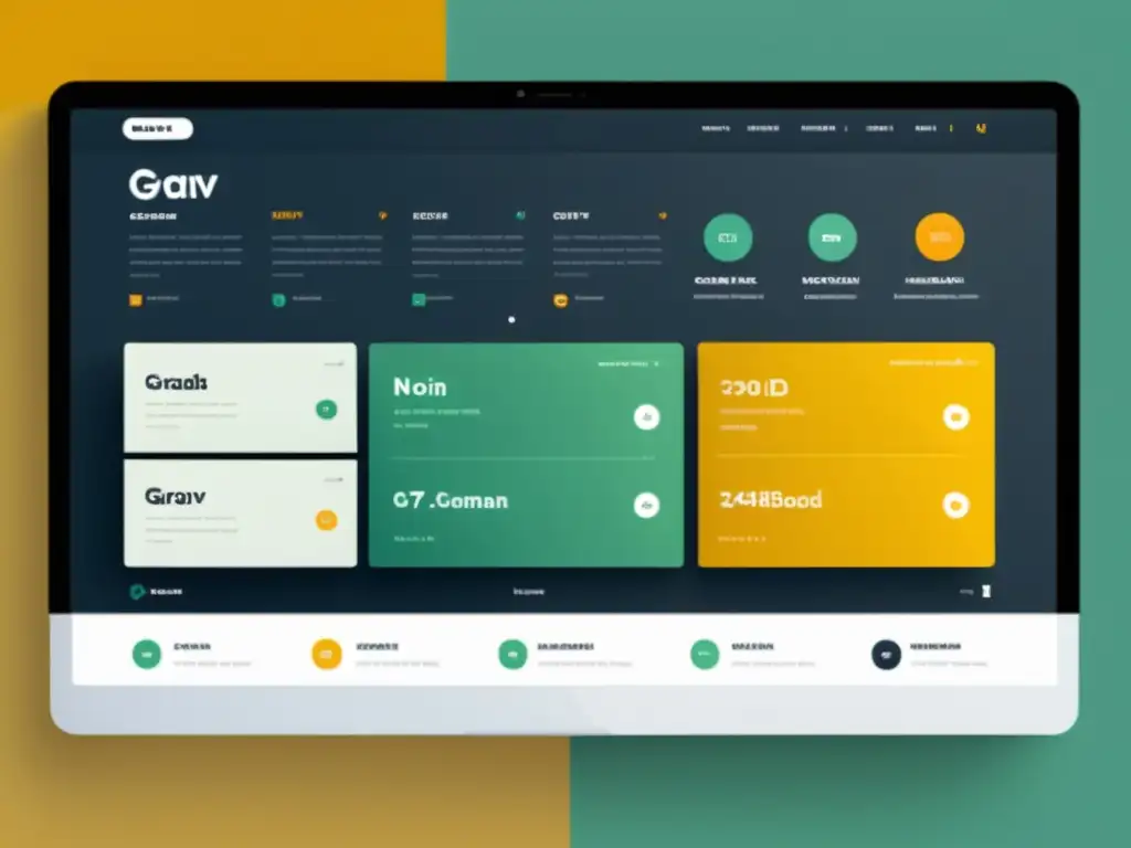Interfaz web moderna y profesional de Grav CMS, con diseño limpio y funcional