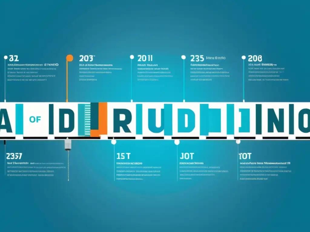 Una línea de tiempo detallada muestra la evolución de Arduino y proyectos IoT a lo largo del tiempo, con modelos y hitos destacados