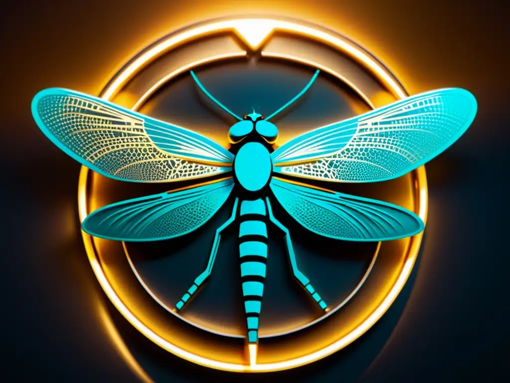 Logo DragonFly BSD con detalles tecnológicos en fondo metálico futurista, simbolizando la innovación en sistemas de archivos