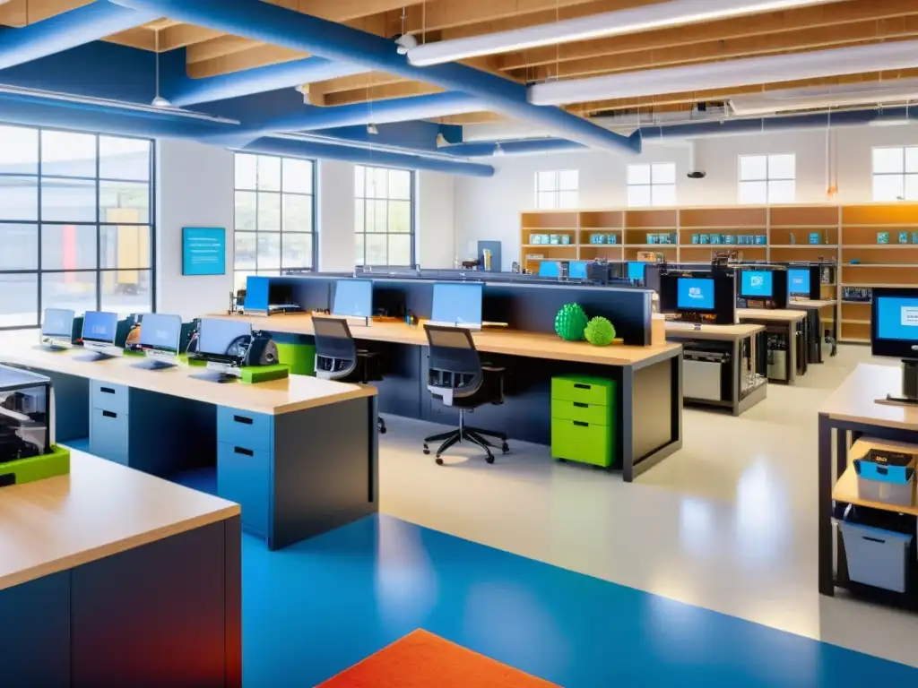 Un makerspace moderno y dinámico, con impresoras 3D open source y una comunidad colaborativa e innovadora
