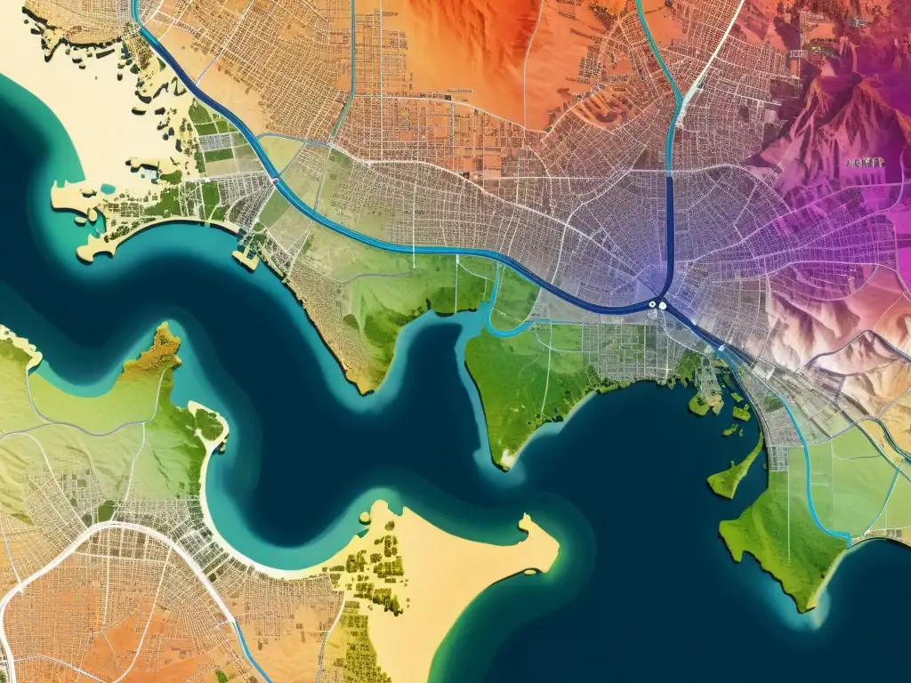 Un mapa global detallado y vibrante creado en OpenStreetMap, destacando el éxito global de OpenStreetMap y su impacto mundial