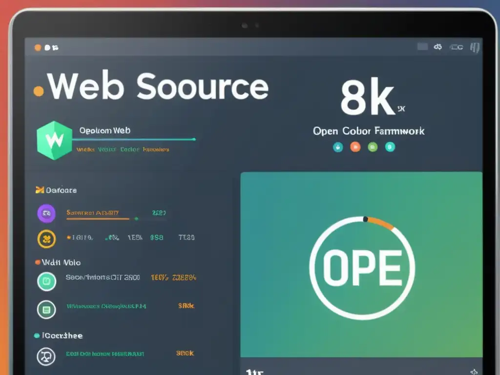 Comparación de los mejores frameworks de código abierto para desarrollo web, con métricas, fragmentos de código y capturas de pantalla de la interfaz de usuario