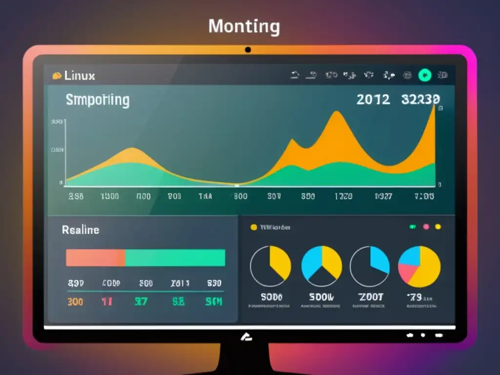 Interfaz gráfica moderna para monitoreo de sistemas Linux