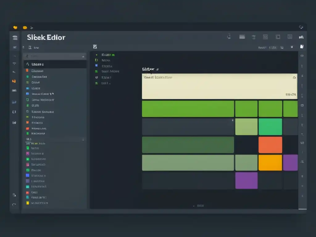 Un moderno y elegante editor de código multilenguaje SlickEdit con tema oscuro y código resaltado