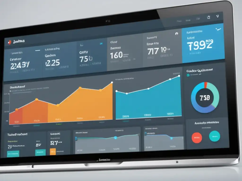 Un moderno panel de control de Jenkins muestra métricas de calidad de código y pruebas automatizadas, transmitiendo eficiencia y confiabilidad