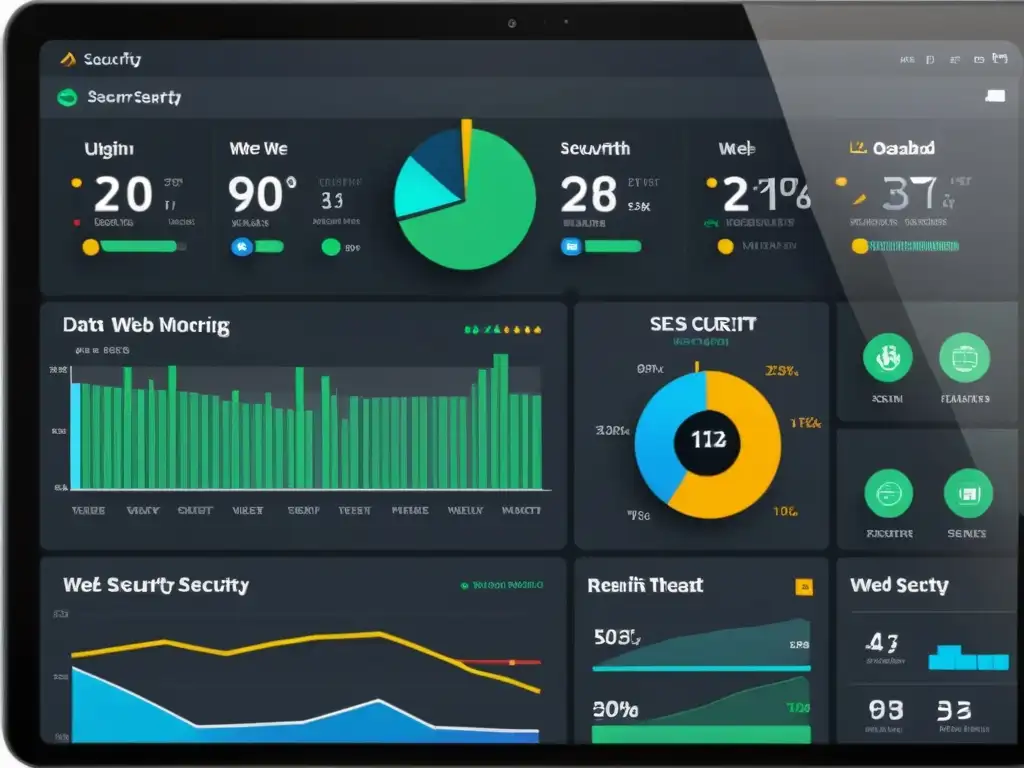 Un moderno panel de seguridad de aplicaciones web open source con visualizaciones de datos intuitivas y monitoreo en tiempo real