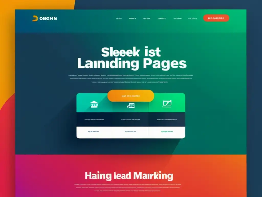 Construcción y gestión de landing pages open source: Diseño moderno y vibrante con contenido cautivador y profesional