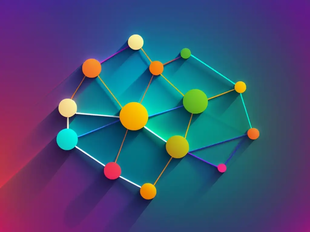 Interconexión de nodos y relaciones en una elegante interfaz de base de datos de grafos