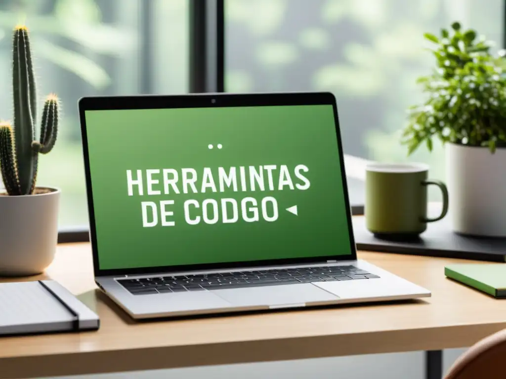 Una oficina minimalista con herramientas de marketing de código abierto para startups