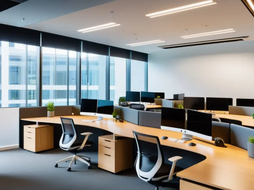 Oficina moderna con herramientas de desarrollo de código abierto