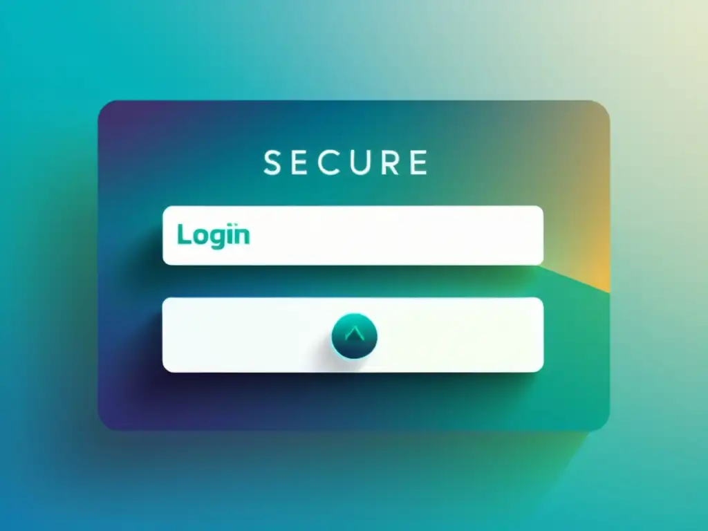 Una página de inicio de sesión segura con diseño futurista y elegante