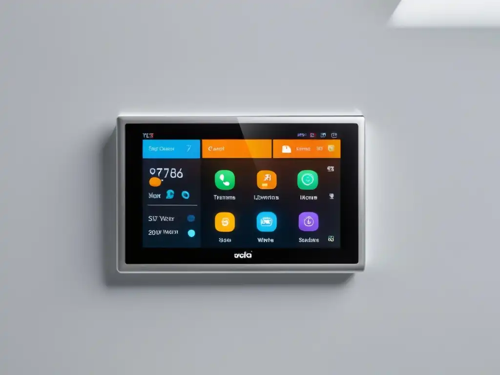 Panel de control domótico de código abierto para el hogar, integración y comodidad en un diseño moderno y minimalista