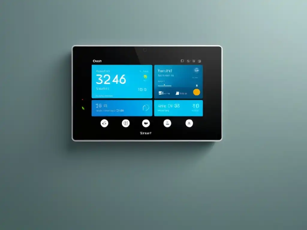 Panel de control domótico DIY con Home Assistant, diseño minimalista y tecnología avanzada para una casa inteligente moderna