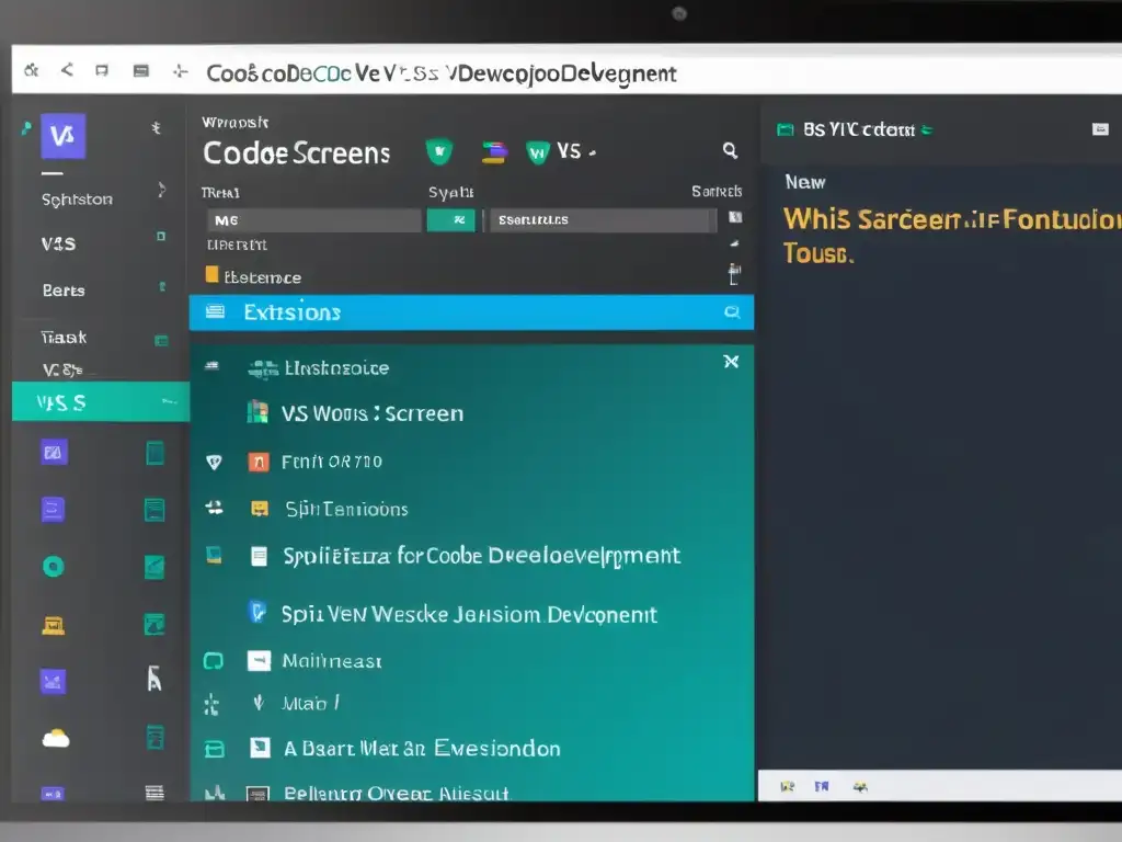 Una pantalla de computadora muestra el interfaz de VS Code