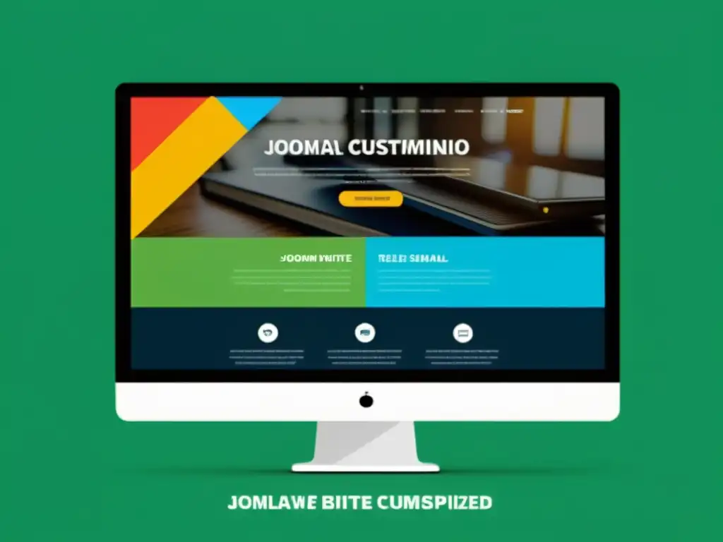 Personalización detallada de plantilla Joomla con módulos vibrantes