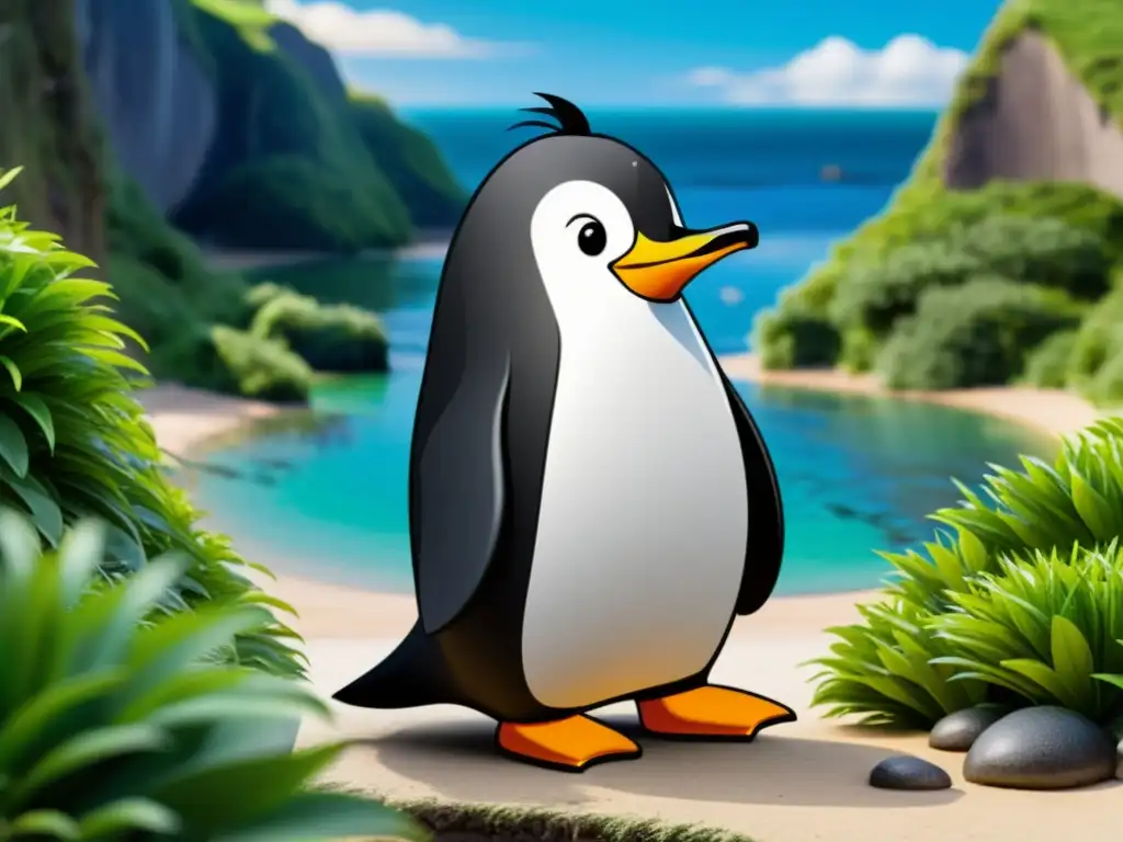 El icónico pingüino de Linux destaca en un vibrante ecosistema de código abierto