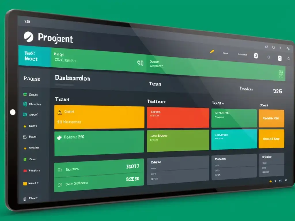 Plataforma Open Source de Gestión de Proyectos Colaborativos con panel de control moderno y vibrante interfaz, Gantt interactivo y seguimiento de progreso