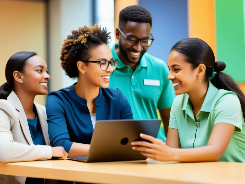 Profesores y estudiantes colaborando en una plataforma de código abierto para migrar contenido educativo