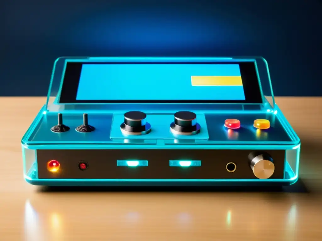 Proyectos innovadores con Arduino: Una consola de juegos personalizada de alta tecnología con luces LED y circuitos visibles