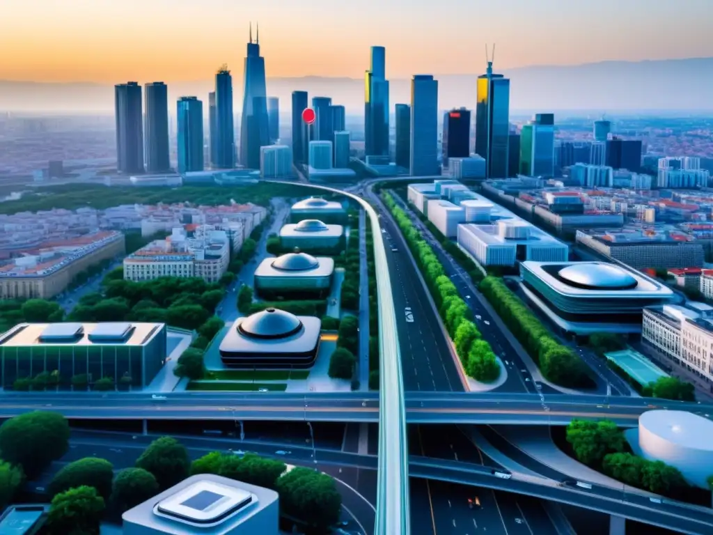 Red de dispositivos IoT modernos monitorean calidad del aire en la ciudad