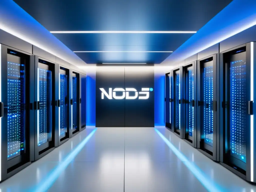 Una sala de servidores Node