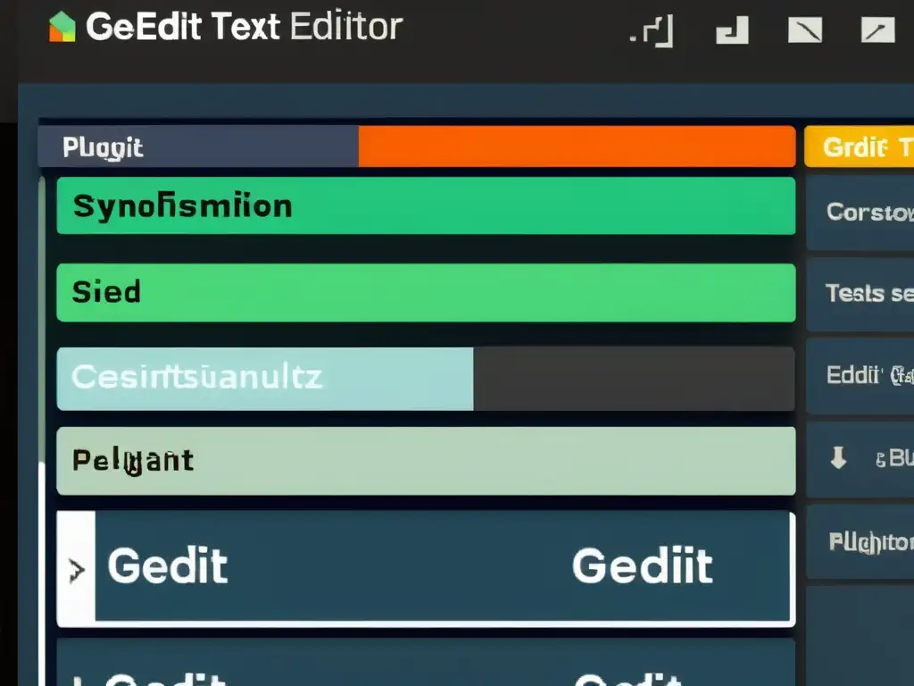 Descubre los secretos ocultos de Gedit en una interfaz vibrante y moderna, repleta de herramientas avanzadas y colores nítidos