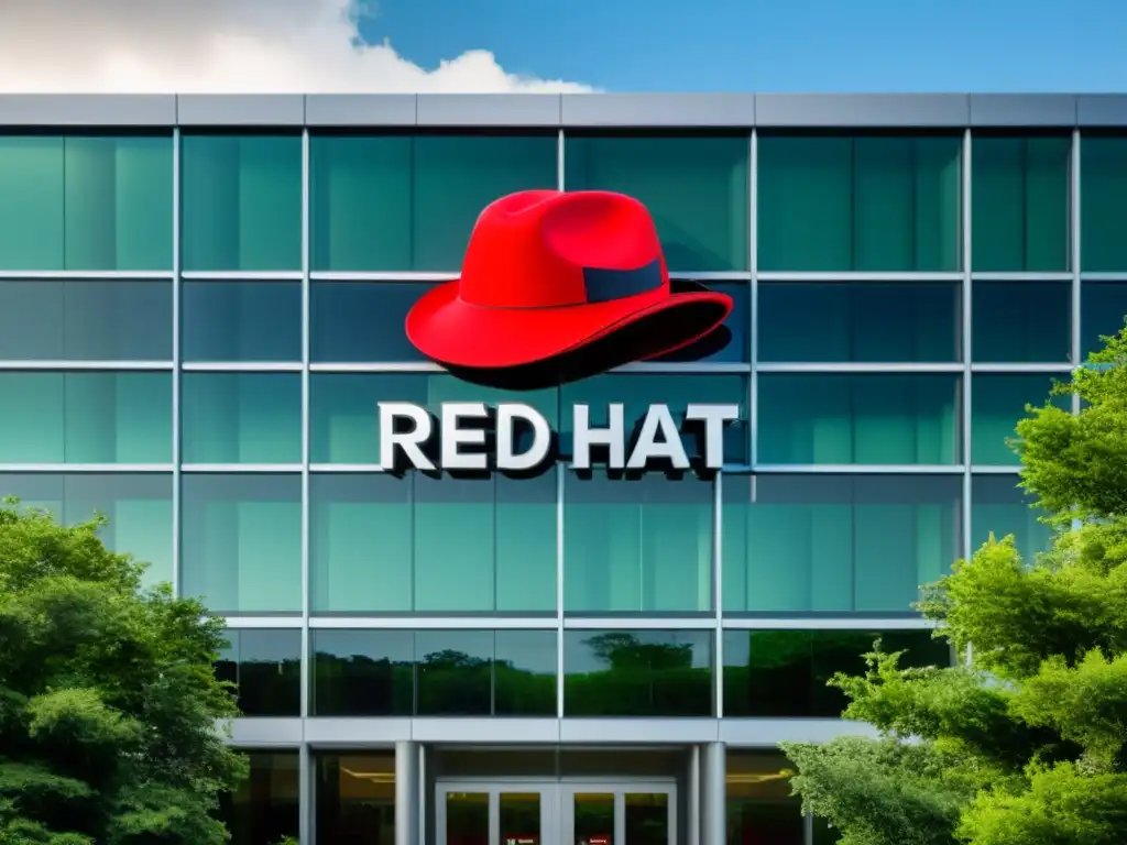 La sede de Red Hat, con el icónico logo de la fedora roja, refleja la historia de éxito de Red Hat en el mundo del Open Source