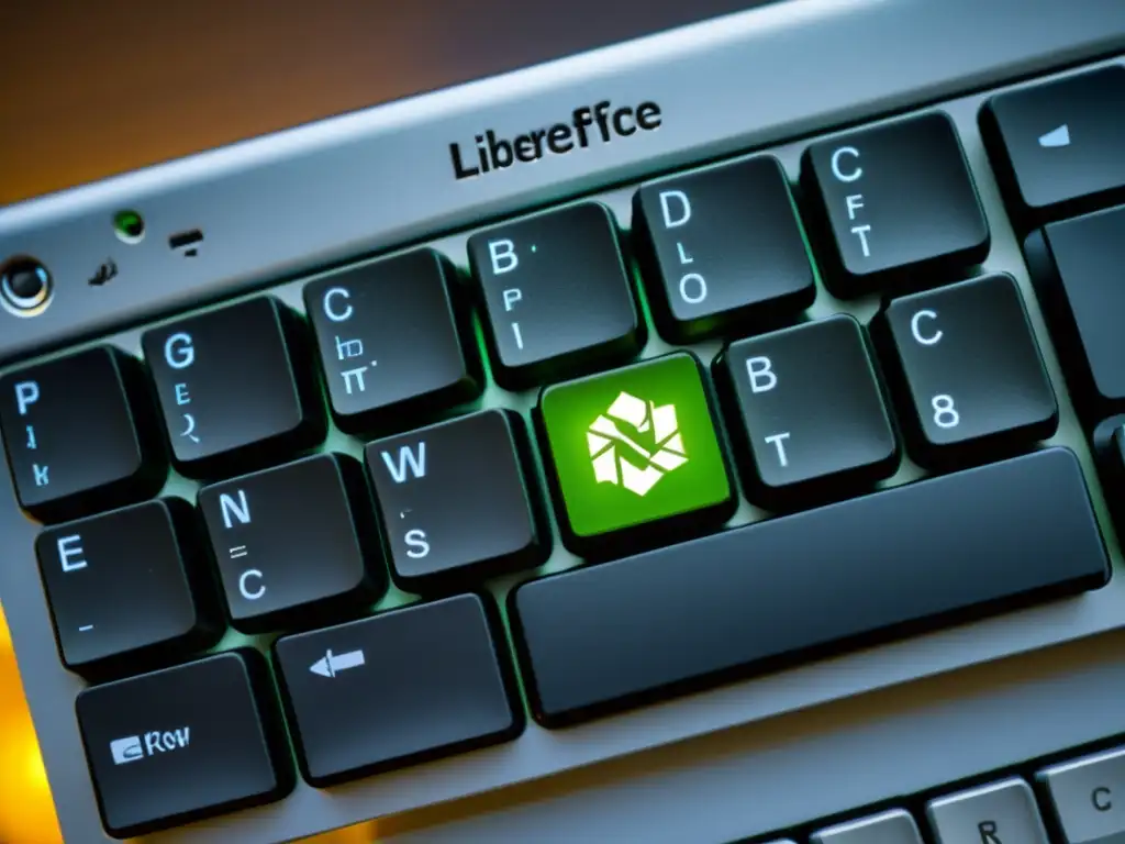 Teclado con atajos personalizados de LibreOffice