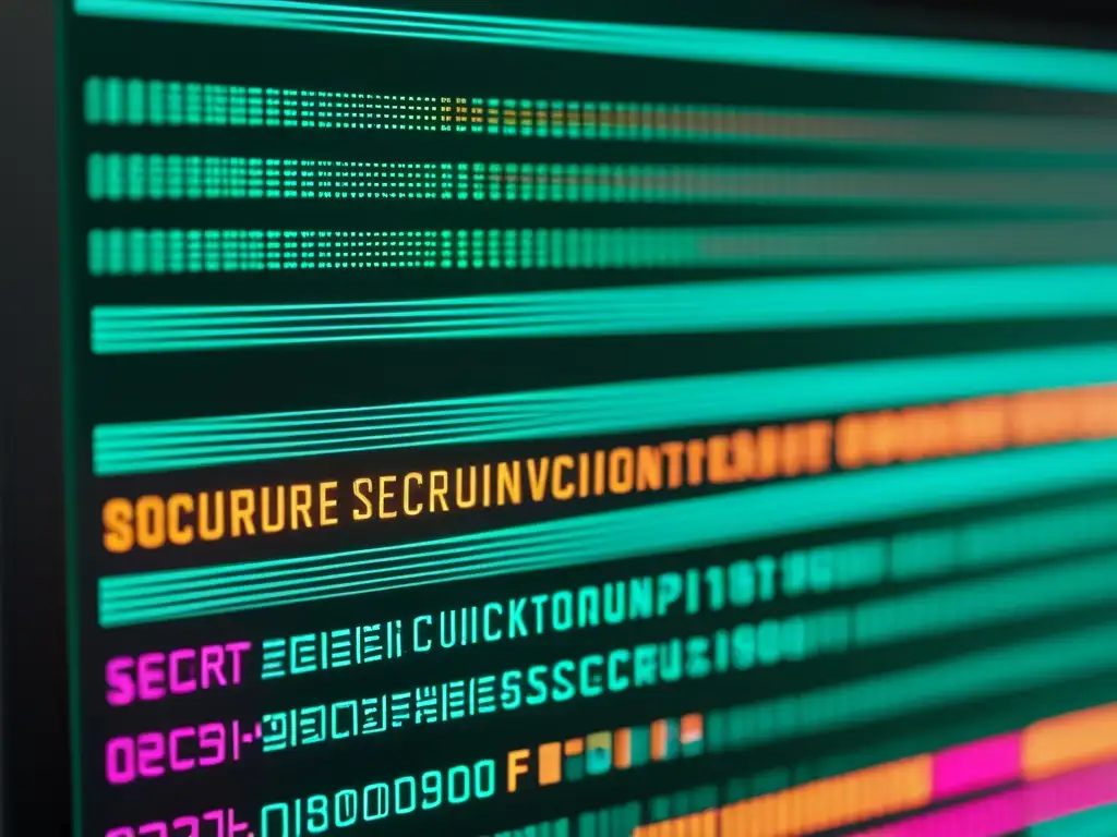 Vibrante código abierto para cumplimiento PCI DSS, exuda profesionalismo y modernidad en un elegante editor de texto