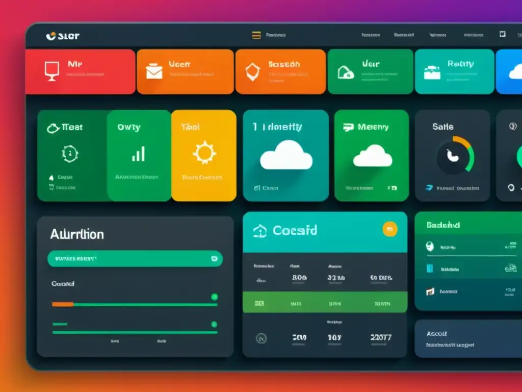 Vibrante dashboard de gestión de identidades en la nube con soluciones de código abierto y controles de acceso de usuarios