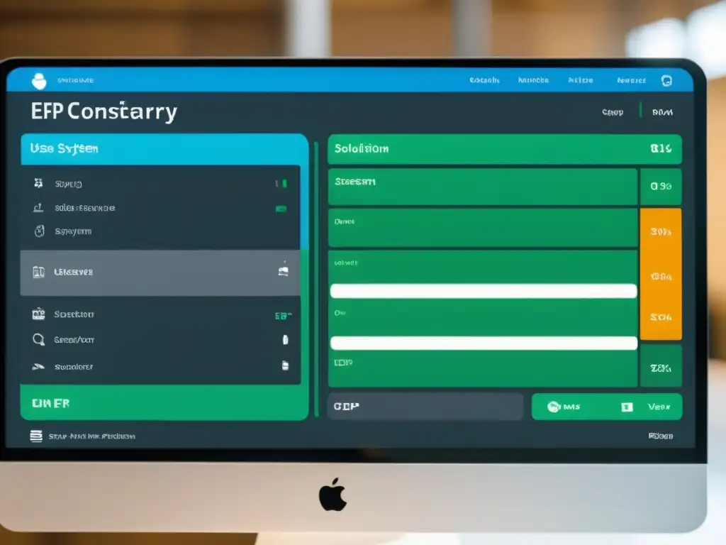 Comparación visual: interfaz amigable de un ERP de código abierto vs