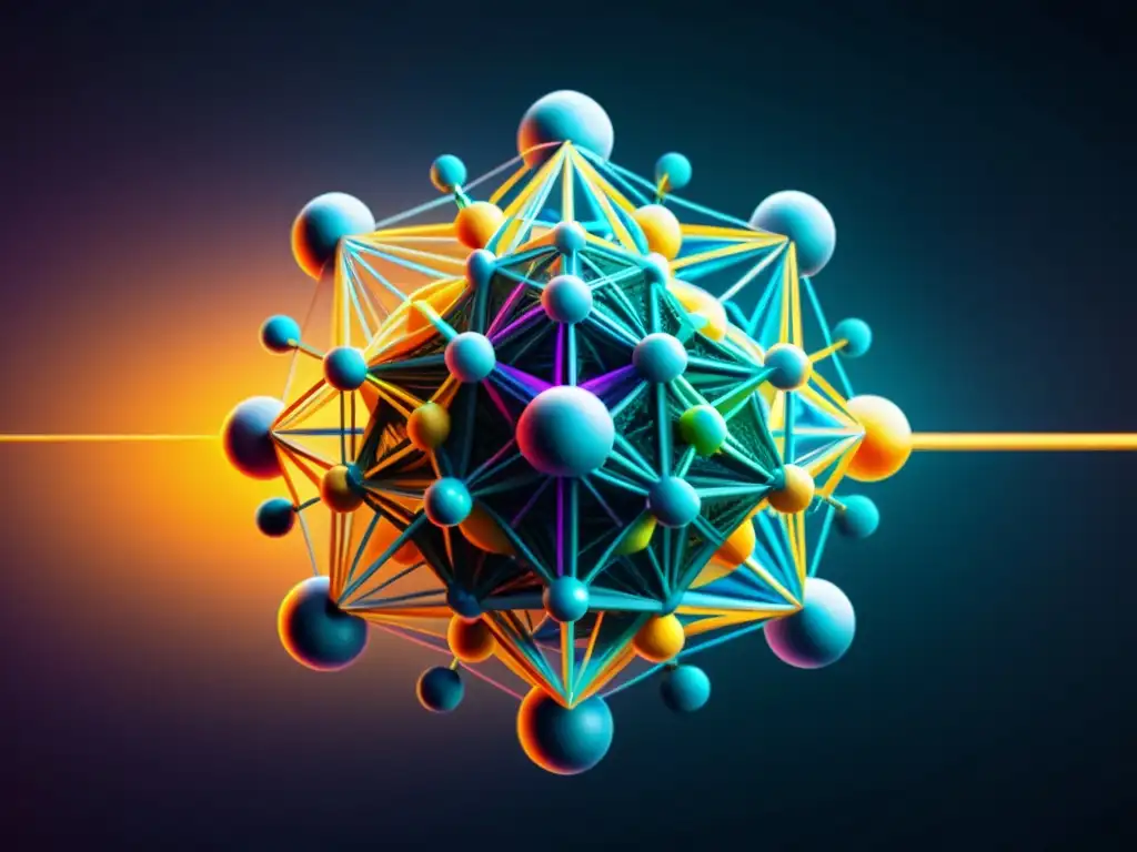 Representación visual de inyección de dependencias seguras en una red digital futurista y vibrante, simbolizando tecnología avanzada y fiabilidad