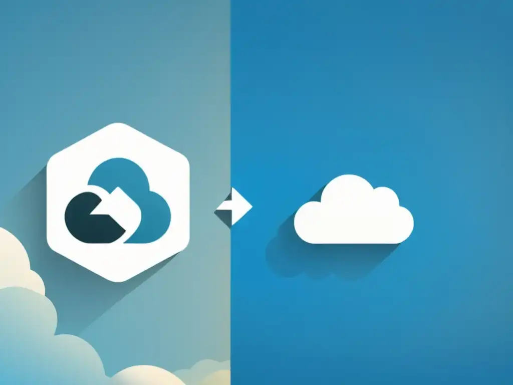 Comparación visual de Nextcloud y opciones de nube propietarias, resaltando la privacidad y control del usuario con Nextcloud