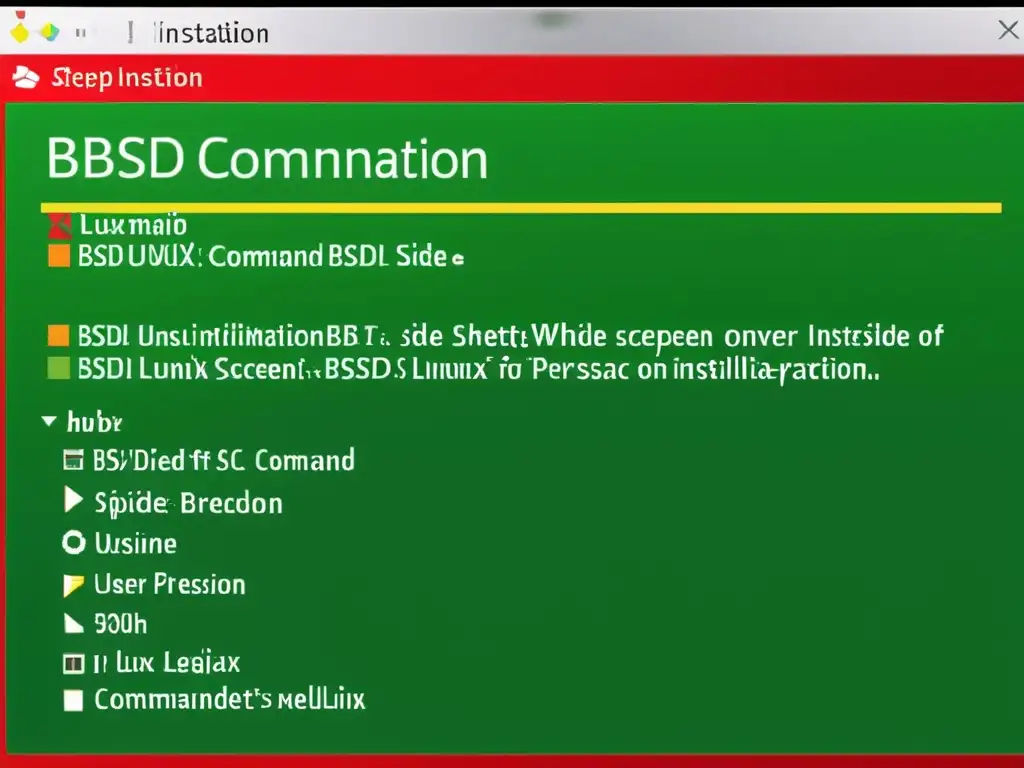 Comparación visual de la instalación paso a paso de BSD desde Linux