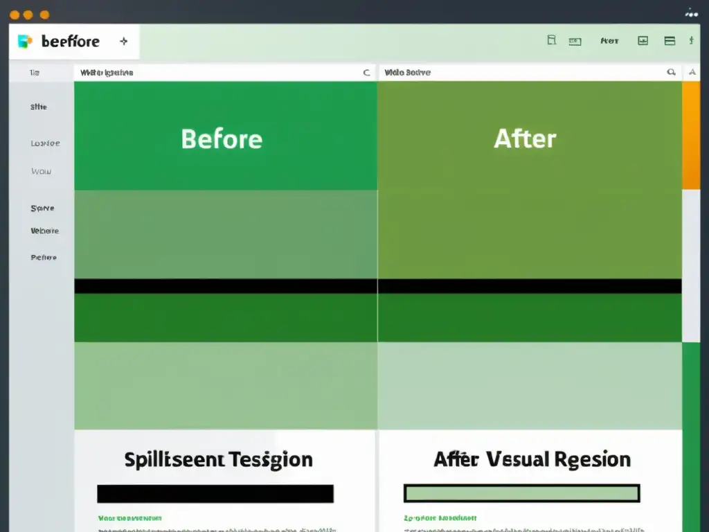 Comparación de Visual Regression Testing en Aplicaciones Web: cambios sutiles pero impactantes en la interfaz web, resaltando su importancia